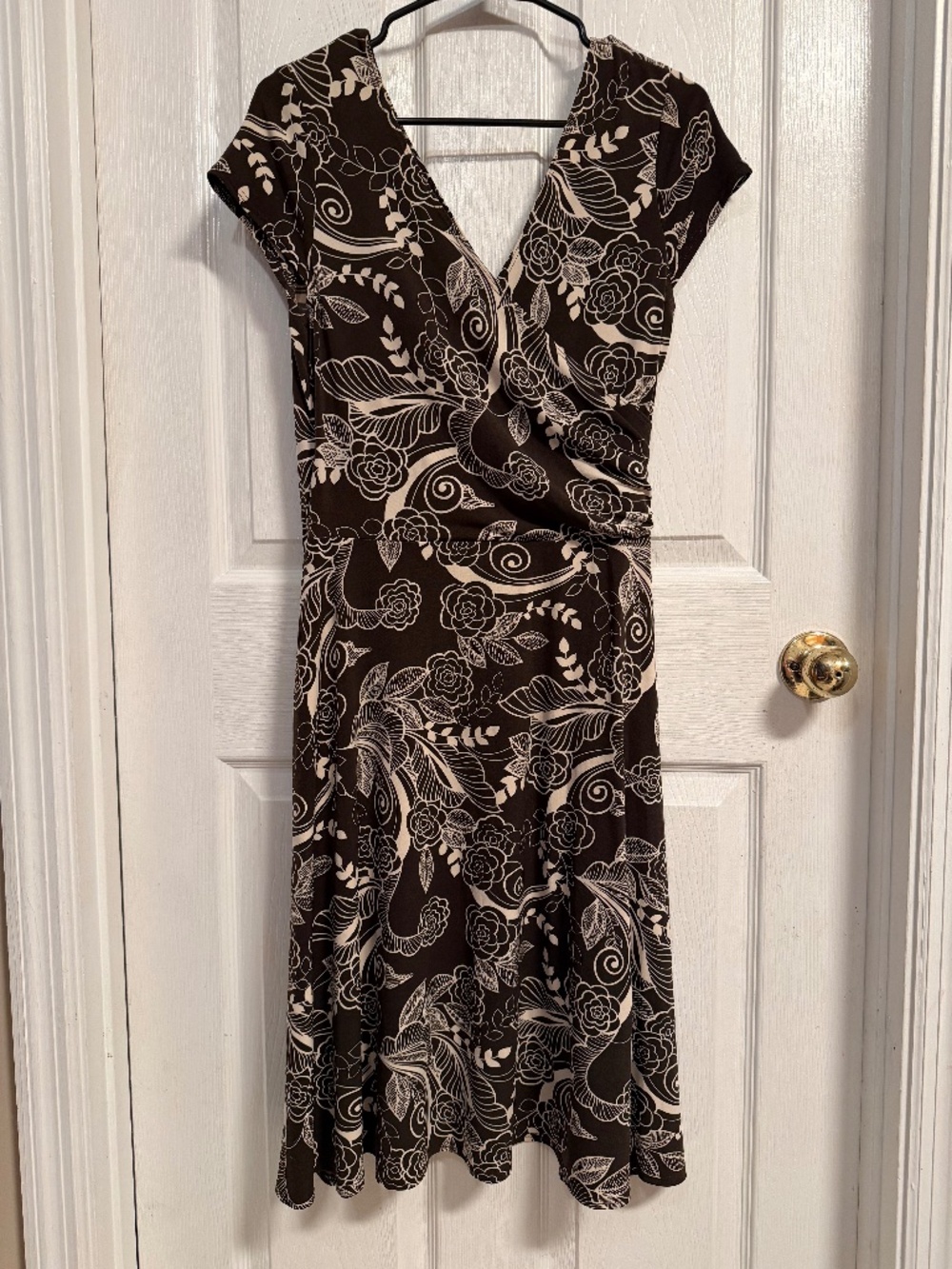Brown and Cream Dress